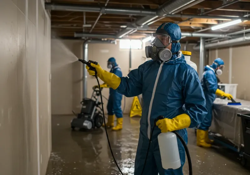 Basement Sanitization and Antimicrobial Treatment process in Trumansburg, NY